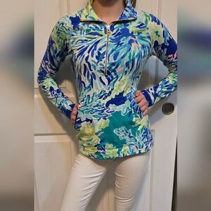 Lilly Pulitzer Colorful Popover 1/4 Zip